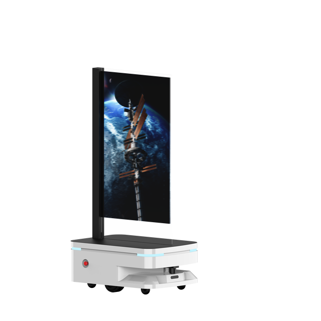 Advor 55 Inch OLED Advertising Robot Interactive Display Robot for Trade Shows Events and Brand Promotion