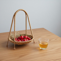 Meerlaags kunststof rotan geweven opbergmand snacks gedroogd fruit serveerschalen fruit & groente gereedschap voor keuken restaurant