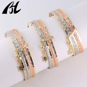 Tricolor 7-Day Tôn Giáo Mary động vật mặt trăng mặt dây chuyền với vòng đeo vàng 14k 18K vàng đầy nhanh chóng vận chuyển đồ trang sức thời trang - Product Image 6