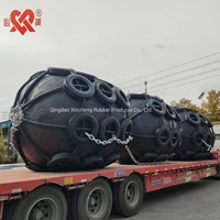 Xincheng 2026 - Defensa Neumática Marina de Goma Natural para Embarcaciones Inflables, 1.5mx3.0m, Negra, 3 Años de Garantía