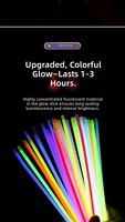 Bracelet fluorescent très vendu, 100 pièces, bracelet lumineux jetable pour concert, vente directe du fabricant, vente en gros