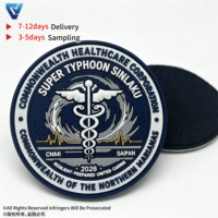 Patch PVC personnalisé en usine, logo 3D en relief, patchs en caoutchouc souple, badge en silicone pour vêtements, chapeaux, vestes