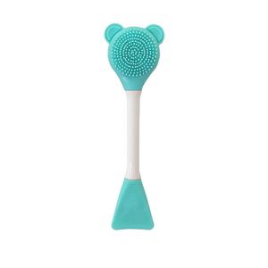 Dual-Head <b>Cubed</b> TPE Silicone Multi-Function DIY Film Conditioning Stick Beauty Tool for Face Cleaning and Wash Brush - Product Image 1