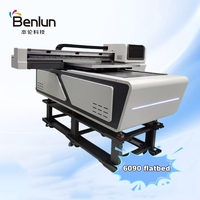 Impresora UV de Cama Plana Automática Benlun 6090 para Cuero A1/A3/A4 60*90mm, Venta Directa de Fábrica de Tinta UV para Impresión de Cama Plana