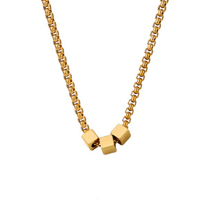 <span class=keywords><strong>Collana</strong></span> da <span class=keywords><strong>uomo</strong></span> con ciondolo a cubo piccolo in resina lampeggiante, in acciaio inossidabile placcato <span class=keywords><strong>oro</strong></span>, stile INS di tendenza, regalo di compleanno, per la vita quotidiana - Product Image 5