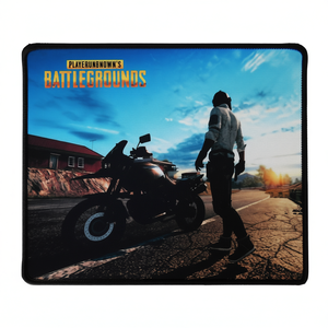แผ่นรองเมาส์ PlayerUnknown's Battlegrounds ขนาด 25x21 ซม. ลายตัวละครมอเตอร์ไซค์สำหรับเล่นเกม - Product Image 2