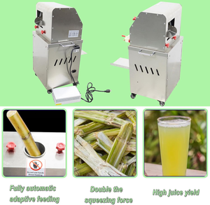 Máquina Extractora de Jugo de Caña de Azúcar, Trituradora de Caña de Azúcar Eléctrica Comercial con Grifo Dispensador de Jugo - Product Image 3