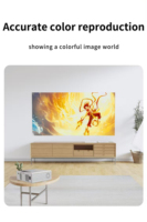 Proyector LED 4K con Altavoces Estéreo HIFI, 1600 Lúmenes, Compatible con 3D, Android 15, Portátil para Uso Empresarial y Educativo, Autoenfoque, WiFi 6