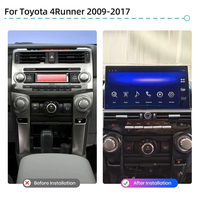 Lecteur DVD de voiture Android 14 automatique 4+64 Go Navigation DSP Stéréo Carplay Radio pour Toyota 4runner 4 Runner 2009-2017