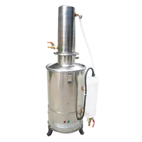 IKEME Distillateur d'eau électrique en acier inoxydable 5L/h 20L/h à prix abordable pour laboratoire – Machine de production d'eau pure