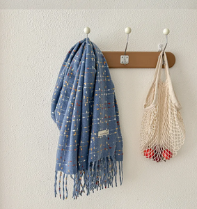 חורף חדש חם קשמיר דו-צדדי, צעיפים נשים וגברים דפוס <span class=keywords><strong>houndstooth</strong></span> pashmina צעיף צעיף עם ציצית - Product Image 6