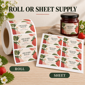 Custom Printed Vinyl Jam Jar Label <strong>Sticker</strong> for Fruit <strong>Spread</strong> Food Packaging and Private Brand Logo Printing with Artwork - Product Image 6