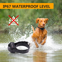 PaiPaitek 1000M Fernbedienung Antibell-Halsband mit Piepton, Vibration und Elektroschock für Hunde