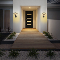 Luces de pared modernas para interiores y exteriores LED Base de aluminio 3500K Blanco cálido EEI A ++ Eficiencia energética Garantía de 3 años para uso en el jardín
