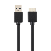Cable USB 3.0 Micro-B Macho de 5A para Carga Rápida, con Malla de Cobre Puro y Blindaje, para Sincronización de Datos en Computadoras y Cámaras