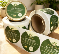 Étiquettes cosmétiques personnalisées imperméables, autocollants en vinyle adhésifs pour bouteilles de soins de la peau de marque privée, étiquettes d'emballage cosmétique