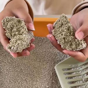 Arena para Gatos Esférica de Bentonita Ecológica, Altamente Absorbente, de Aglutinación Rápida, Bajo Contenido de Polvo y Desodorizante, 5 kg, Gris Claro, Muestras Gratis - Product Image 5