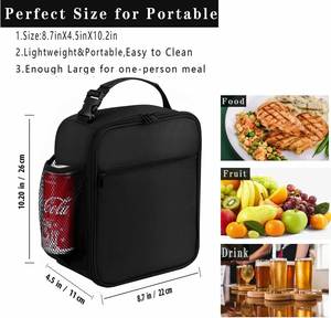 Insulated Small LunchBox for Men Adult Women Reusable Lunch Bag Insulated Cooler Bag - Product Image 3