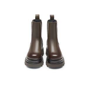 <span class=keywords><strong>Stivali</strong></span> Chelsea in pelle da donna Custom Premium resistenti Casual per uso esterno tinta unita con motivo nudo alla caviglia per l'estate autunno inverno - Product Image 2