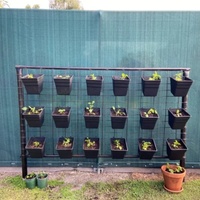 Jardinières murales verticales en plastique, pots de fleurs suspendus pour la plantation