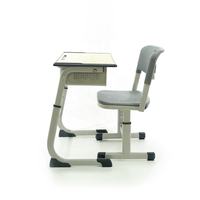 Mesa y Silla de Estudio de Plástico Segura y Moderna para Niños, Escritorio para Computadora Portátil, Juego de Muebles de un Solo Asiento, Apto para Niños y Estudiantes Jóvenes