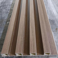 Wpc Pvc Alternatives décoratives en bois Revêtement mural intérieur Revêtement en plastique Panneaux muraux extérieurs en bois