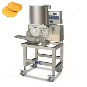 Automatische Hamburger Patty Machine Tempura Stormmachine Kip Nuggets Paneermachine Kotelet Maken Machine