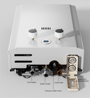 12kW 6L/min numérique température constante GPL Portable chaudière équilibrée gaz chauffe-eau sans réservoir Geyser pour le Camping