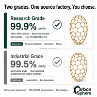 Carbonsphère Fullerène C70 (Buckyball) Pureté 99,9% Poudre Noire Antioxydante CAS115383-22-7 Buckminsterfullerène C70