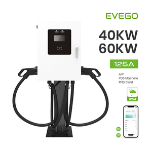 EVEGO <span class=keywords><strong>Cargador</strong></span> Rápido de CC para Vehículos Eléctricos de 40kW, Montado en Pared, Altamente Compatible, 125A, Doble Conector, Certificado TUV, Conector CCS1 - Product Image 1