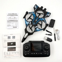 Avion télécommandé AiJH avec caméra, jet RC à un clic, jouet d'avion télécommandé, régulation de vitesse, mode sans tête, jouet d'avion télécommandé lumineux