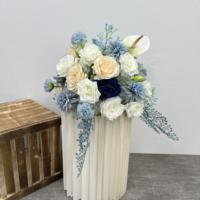 Arrangement floral en soie rose réaliste fait main de qualité supérieure, boule de fleurs parfumée pour mariage, fête des mères, Noël, usage commercial