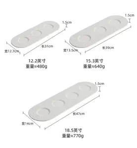 セラミックスナックプラッター分子ガストロノミーケーキステーキペストリーデザートサービングトレイショープレートレストラン食器