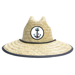 JAKIJAYI Mũ Bảo Hộ Lao Động Mũ Rơm Đi Biển Mũ Fedora Mũ Rơm Nam Mũ Rộng Vành Tự Nhiên Lướt Sóng Mùa Hè Logo Lớn Bán Sỉ <span class=keywords><strong>100</strong></span> Chiếc - Product Image 2