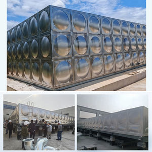 Tanque de Agua Seccional de Acero Prensado, Acero Inoxidable SS 304 316, Tanques Cuadrados de Almacenamiento de Agua para Beber - Product Image 4