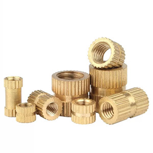 Inserts filetés moletés en cuivre OEM M2 M3 M4 M5 M6, fabricant d'inserts filetés en laiton pour plastiques - Product Image 4