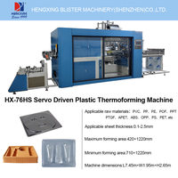 Machine de thermoformage servo de fabrication chinoise ODM/OEM Pompe automatique Engrenage PET PP PE PS PVC ABS EPS Plastiques HENGXING HX-76HS