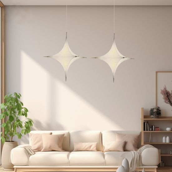 Post Modern Minimalist Vintage Pendant Light with Warm White LED Adjustable Height & Creative Design