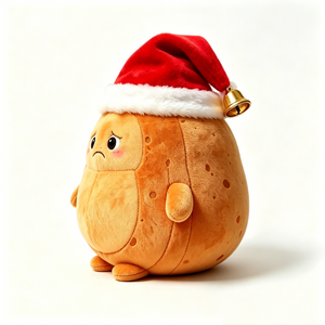 Customize Festive Brown Potato Plush for Holiday Decor, Food-Themed Christmas Potato Plushie Gift - Product Image 4