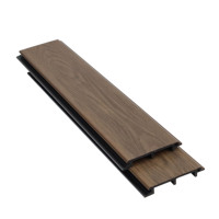 Panneaux muraux intérieurs et extérieurs en PVC imperméable, revêtement en vinyle plastique avec aspect bois, panneaux de bardage décoratifs pour l'extérieur de la maison