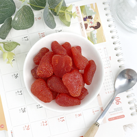 Zoete smaak, zachte gedroogde hele aardbeien, goedkope gedroogde fruitsnack