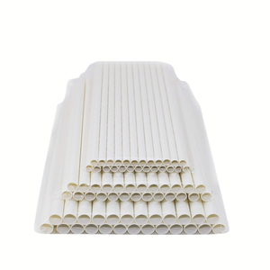 Pajitas de papel desechables reciclables sostenibles de alta calidad para bebidas frías y batidos para viajes - Product Image 2