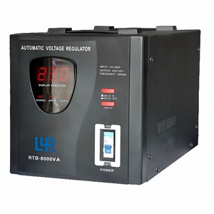 Автоматический стабилизатор напряжения переменного тока KEBO RTB 8000ВА, однофазный, релейного типа, для бытовой техники, корпус из поликарбоната, для домашнего использования - Product Image 1