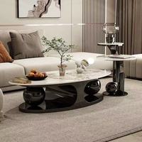 Table basse élégante en marbre avec base en acier inoxydable doré poli, ensemble de meubles de luxe moderne pour hall d'hôtel, salon, Yeehon