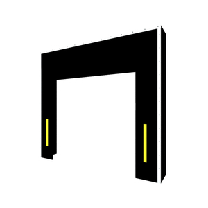 Production d'abri <span class=keywords><strong>de</strong></span> quai bon marché Poteaux en tissu PVC résistant à l'usure avec lignes d'avertissement joints <span class=keywords><strong>de</strong></span> <span class=keywords><strong>porte</strong></span> mécaniques <span class=keywords><strong>de</strong></span> cadre en alliage d'aluminium - Product Image 3