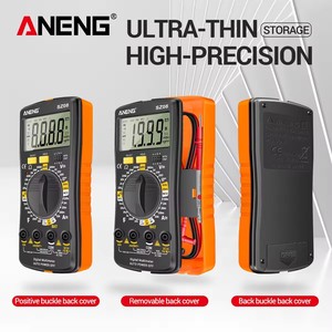 ANENG SZ08 Multimètre numérique portable ultra-fin professionnel multi-usages, voltmètre automatique AC-DC 220V, testeur de résistance, IP55 - Product Image 3