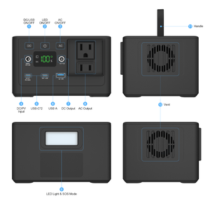 แบตเตอรี่ LiFePO4 ของโรงงาน OEM ขนาด 150W 250W 350W รองรับการชาร์จเร็ว พกพาสะดวก ใช้สำหรับสถานีพลังงานสำรองสำหรับการตั้งแคมป์กลางแจ้งและแหล่งจ่ายไฟฉุกเฉิน - Product Image 5