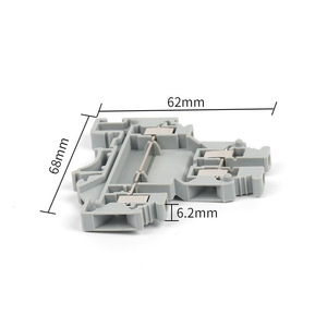 Bloc de bornes sur rail DIN Chkl Ukkb5, 2 pôles, 2-4 AWG, connexion par vis, double entrée/sortie - Product Image 2