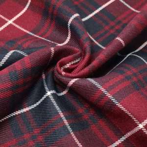 Hochwertige garn gefärbte <span class=keywords><strong>Plaid</strong></span> Check gewebte Stoff rot schwarz Schuluniform Kleid für Kinder Studenten - Product Image 5