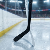 Bâton de hockey sur glace en carbone intermédiaire, flexibilité moyenne, pour les adultes de petite taille, entraînement de hockey amateur